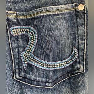 Swarovski crystal Rock & Republic Jeans size 27